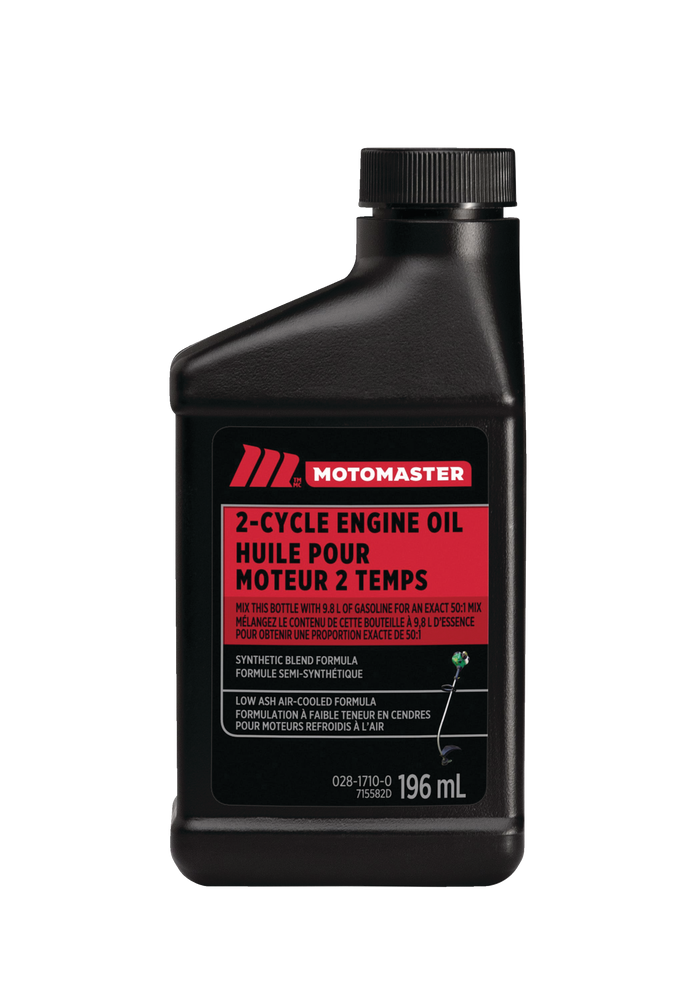 Huile synthétique 2 temps MotoMaster mélange parfait 501, 196 mL Canadian Tire