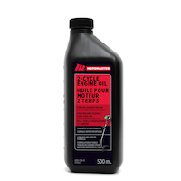 Huile à 2 temps MotoMaster, formule à faible fumée Front_Flat