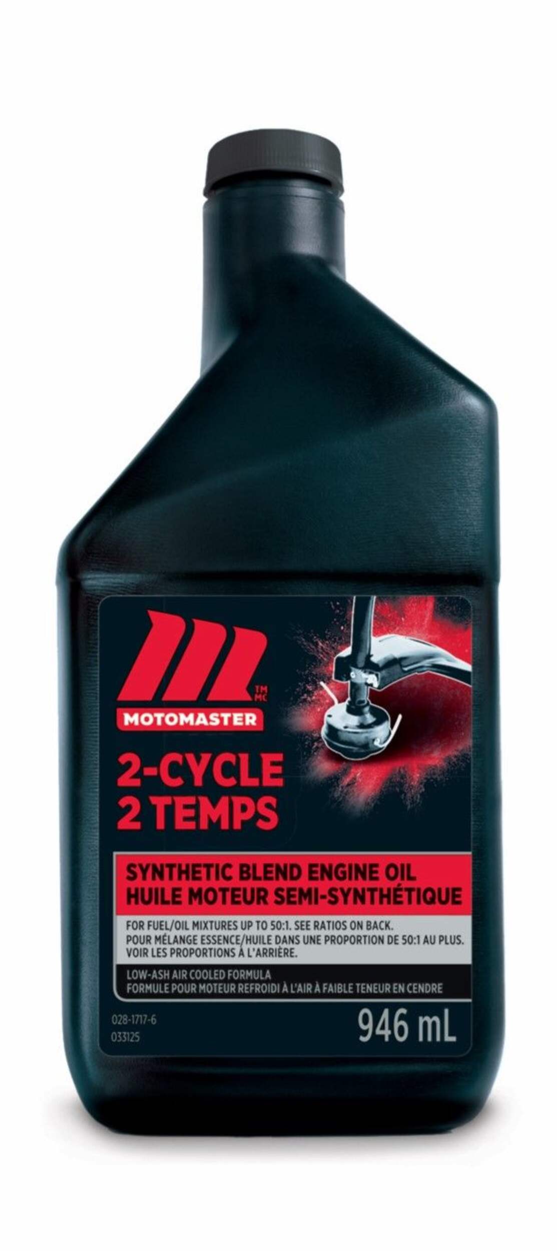 MotoMaster 2-Cycle Engine Oil, 946-mL Front_Flat