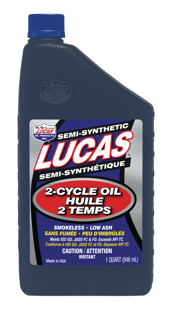 Lucas Oil 2-Stroke Semi-Synthetic Oil, 946-mL