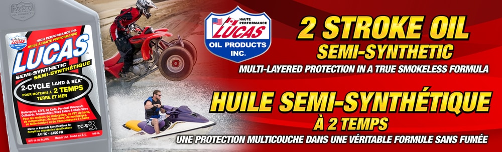 Lucas Oil 2-Stroke Semi-Synthetic Land & Sea Oil, 946-mL | Canadian Tire