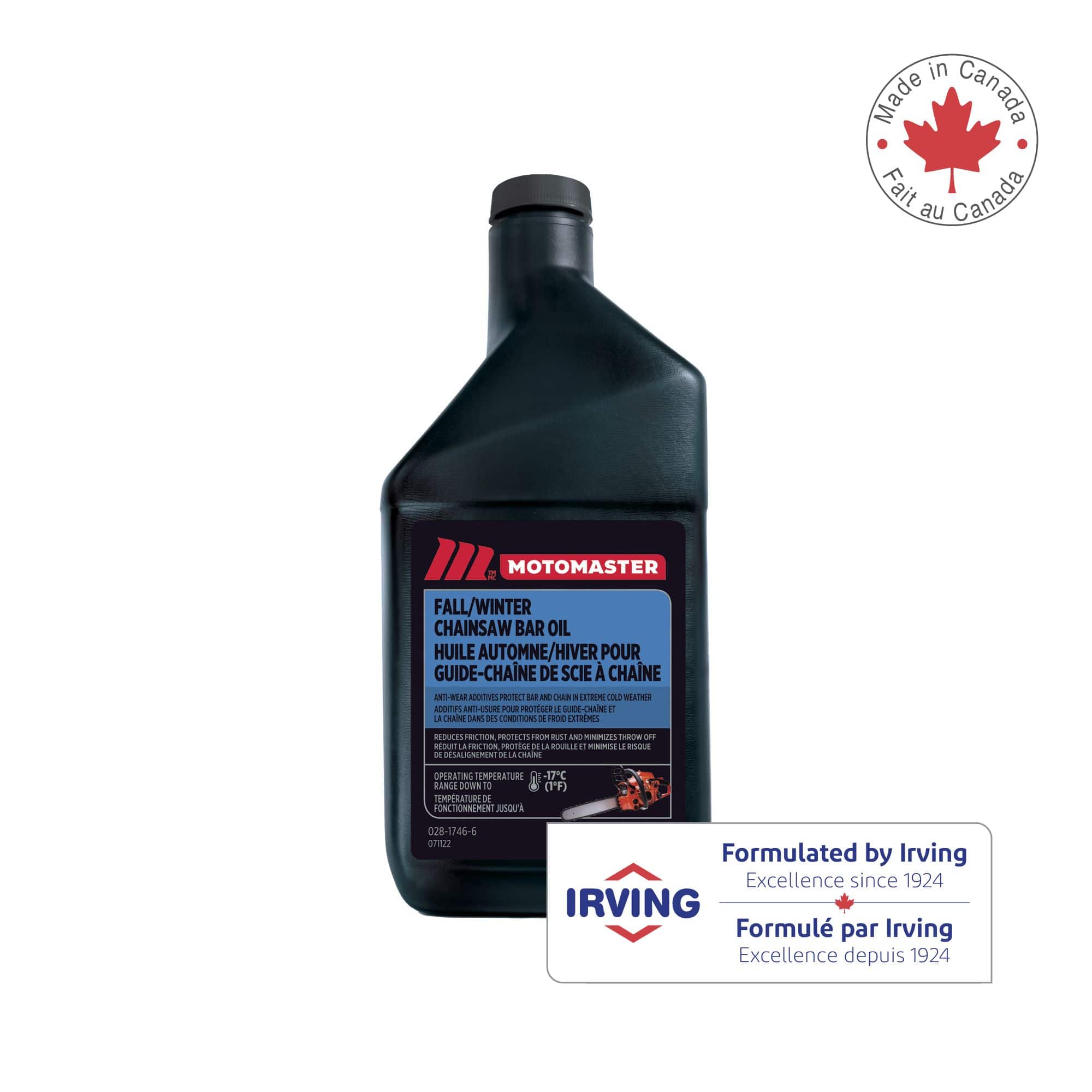 MotoMaster Fall Winter Chainsaw Bar Oil to Cool Bar Chain Canadian Tire