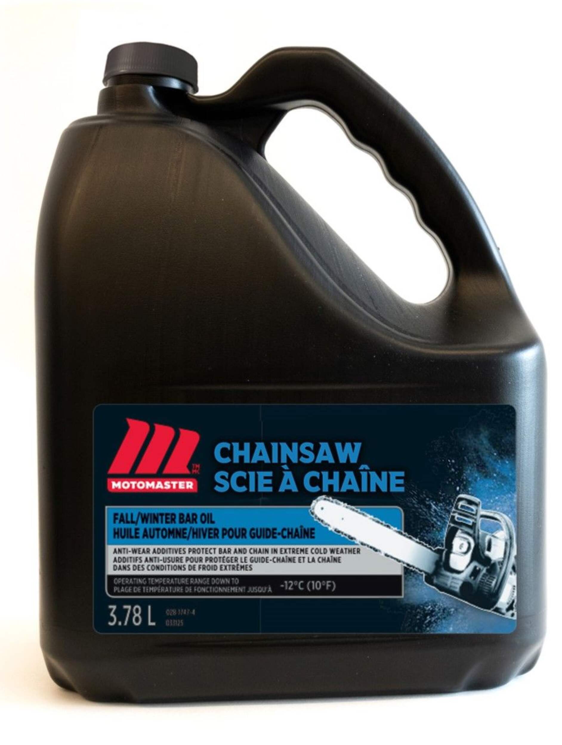 MotoMaster Fall/Winter Chainsaw Bar Oil, 4-L Front_Flat