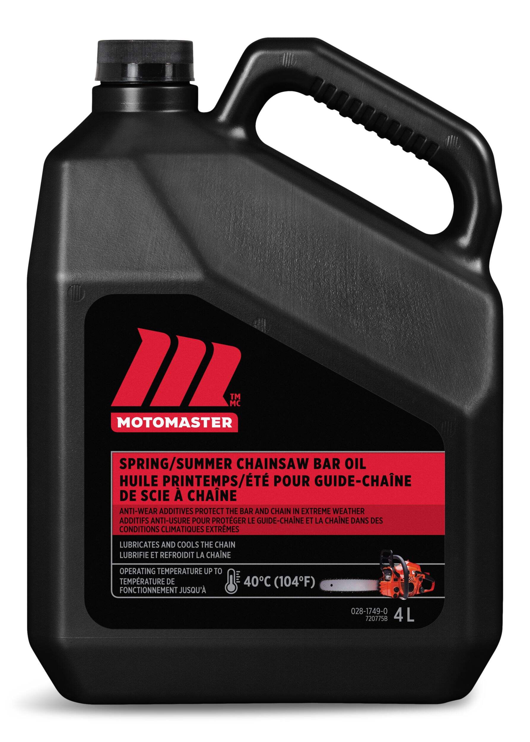 MotoMaster Spring/Summer Chainsaw Bar Oil, 4-L Front_Flat