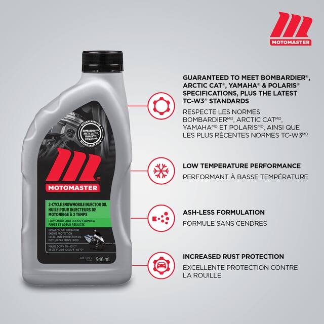 MotoMaster 2-Stroke Snowmobile Injector Oil, 946-mL | Canadian Tire