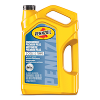 Pennzoil Snowmobile Premium Plus 2-Cycle Engine Oil, 5-L Front_Flat