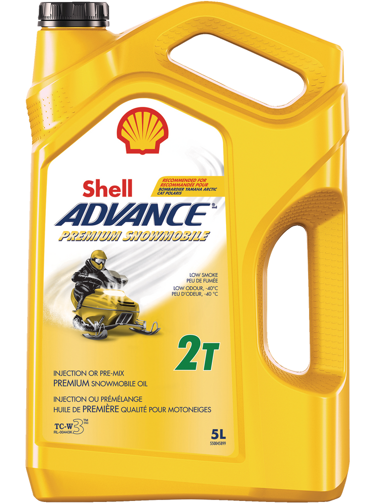 Shell Advance 2Stroke Premium Snowmobile Oil,