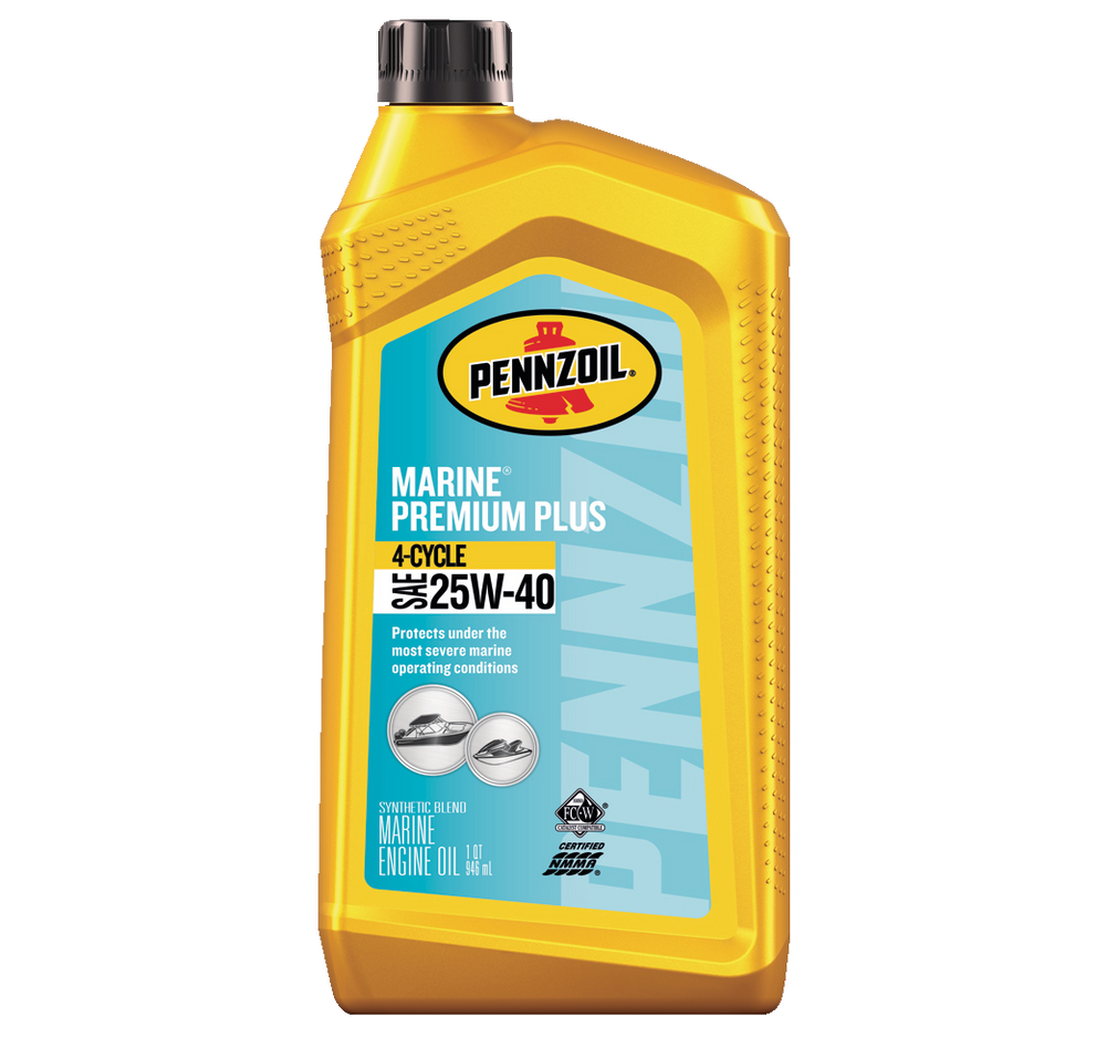 Pennzoil Marine Premium Plus 25W40 4Cycle Engine Oil, 1L Canadian Tire