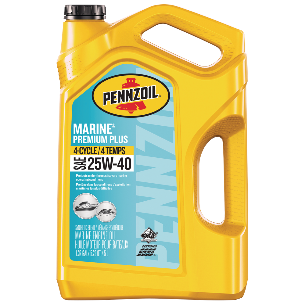 Pennzoil Marine Premium Plus 25W40 4Cycle Engine Oil, 5L Canadian Tire