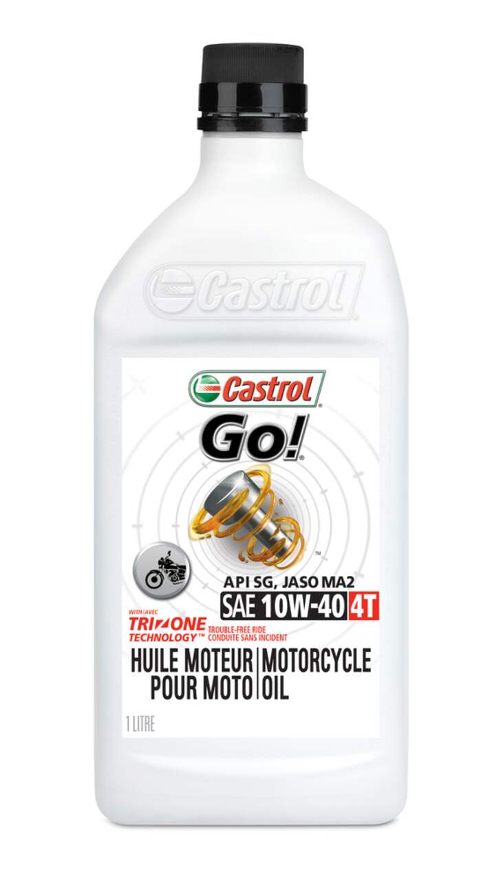 Castrol Grand Prix 10W-40 4-Stroke Motorcycle Oil, 946-mL