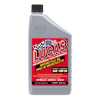 Lucas 10W50 Synthetic Motorcycle Oil, 946-mL
