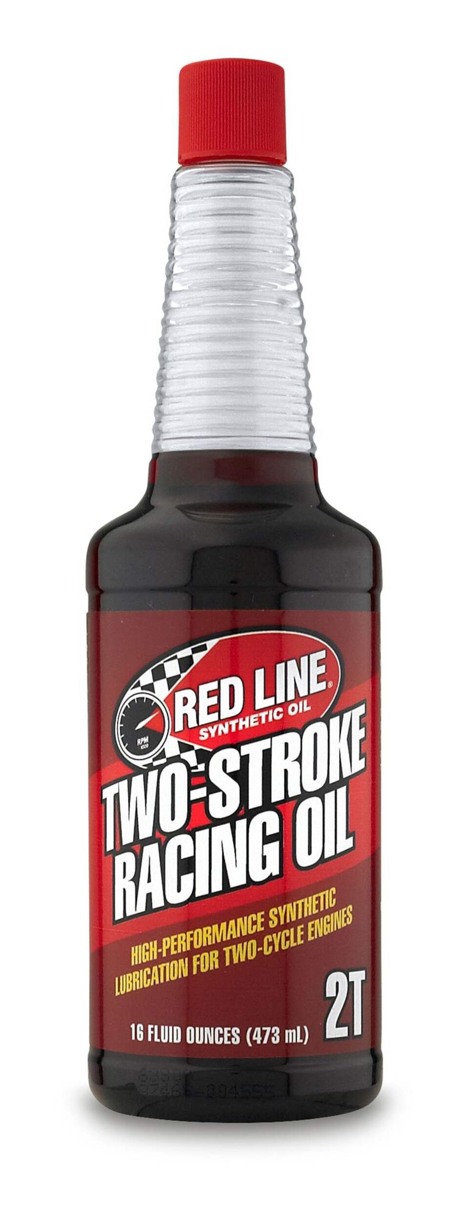 Red Line 2-Stroke Synthetic Racing Oil, 473-mL Front_Flat