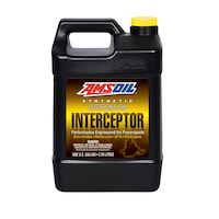 Amsoil 2-Stroke Synthetic Interceptor Oil for Powersports, 3.78-L Front_Flat