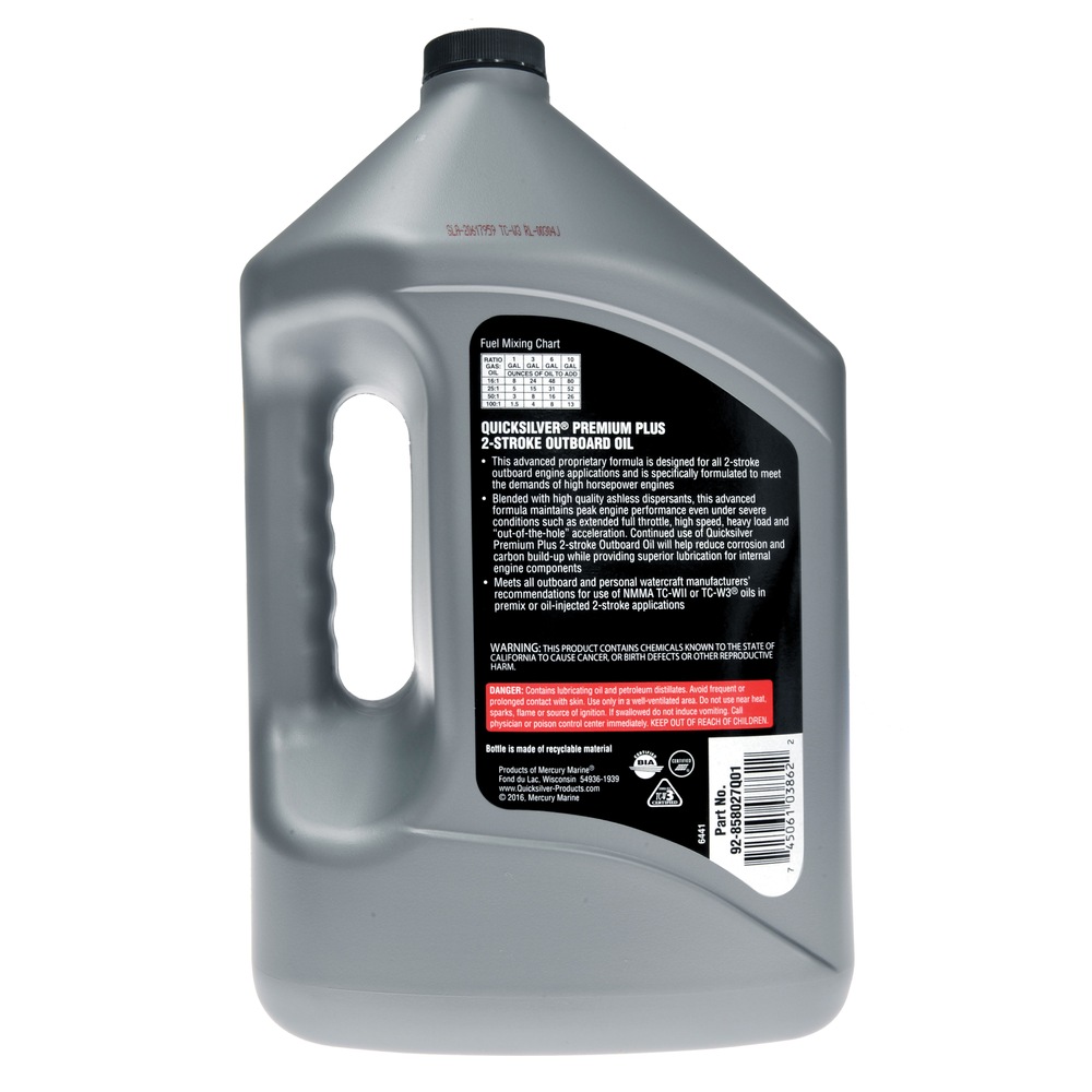Quicksilver 2Stroke Premium Plus Marine Outboard Engine Oil, 4L