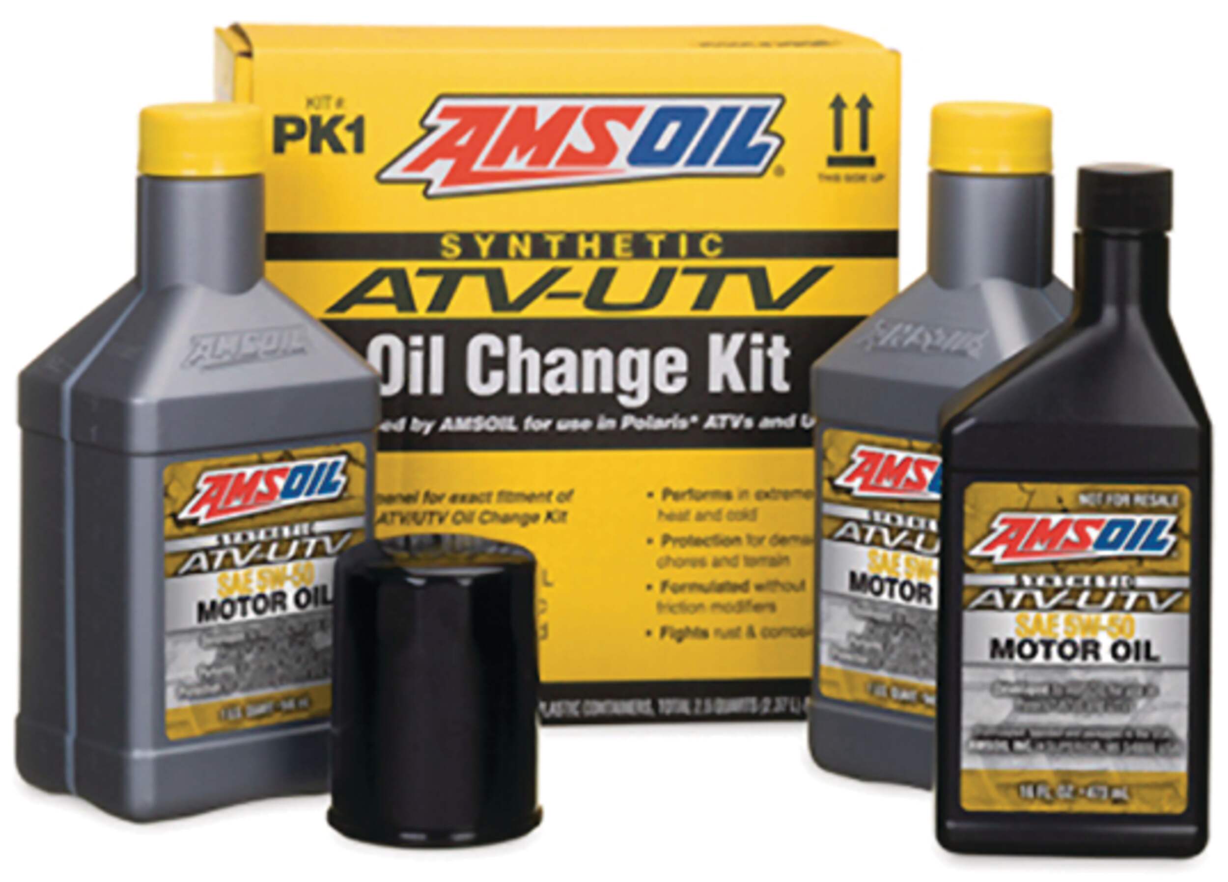 Nécessaire de vidange d’huile Amsoil Polaris&nbsp;5W50 pour VTT/VUTT Composite_or_Mixed