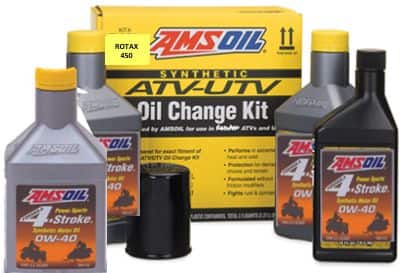 Amsoil Can Am Rotax 450 ATV UTV Oil Change Kit Canadian Tire
