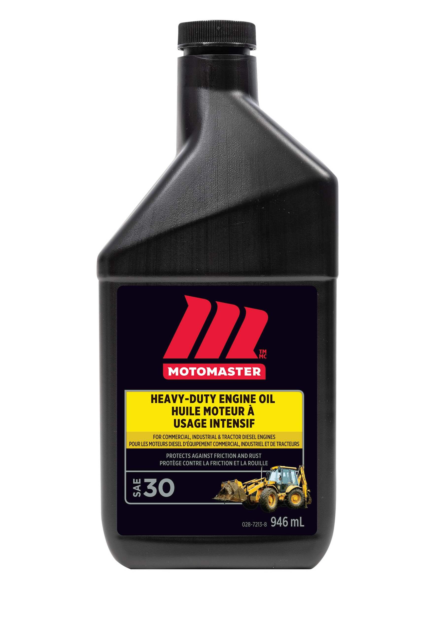 Huile MotoMaster pour moteurs diesel SAE&nbsp;30, service intense Front_Flat