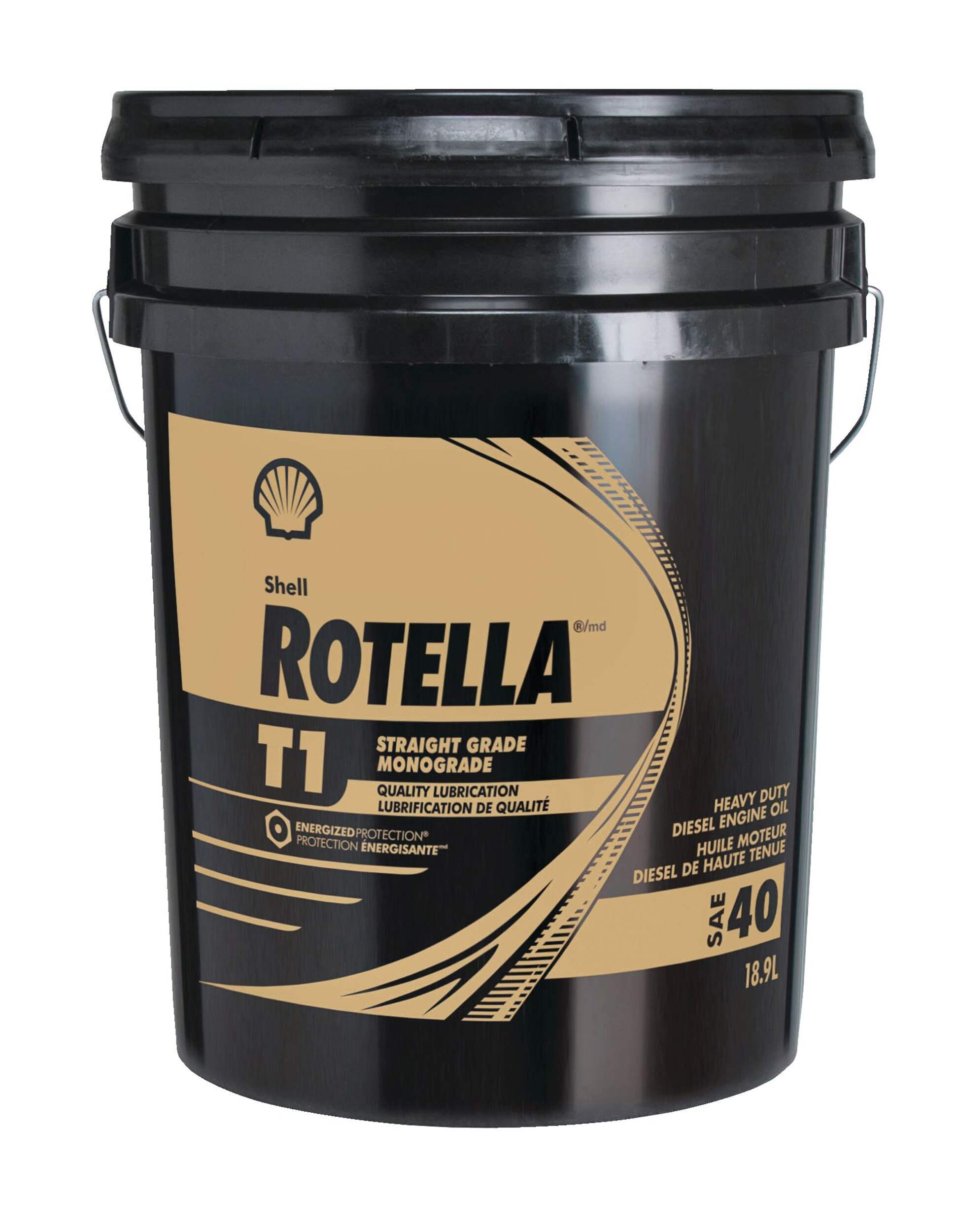 Rotella Shell Rotella Straight Grade Heavy Duty Diesel Engine Oil SAE 40, 18.9-L Front_Flat