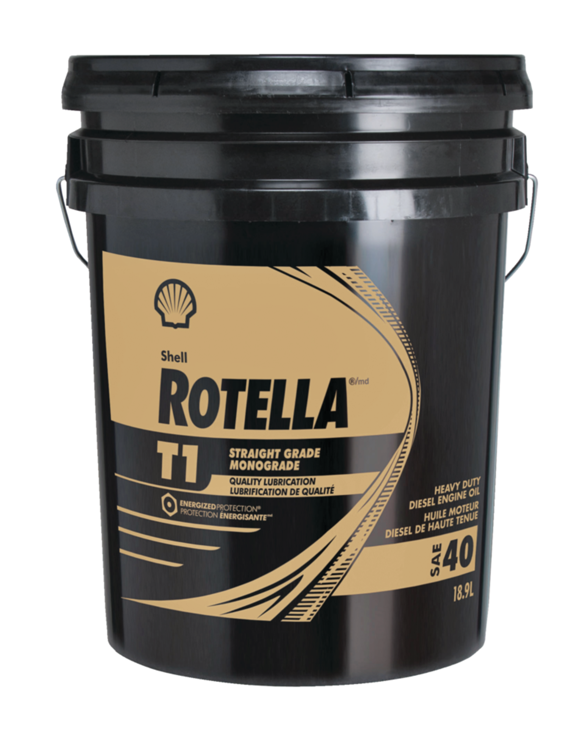 Rotella Shell Rotella Straight Grade Heavy Duty Diesel Engine Oil SAE 40, 18.9-L Front_Flat