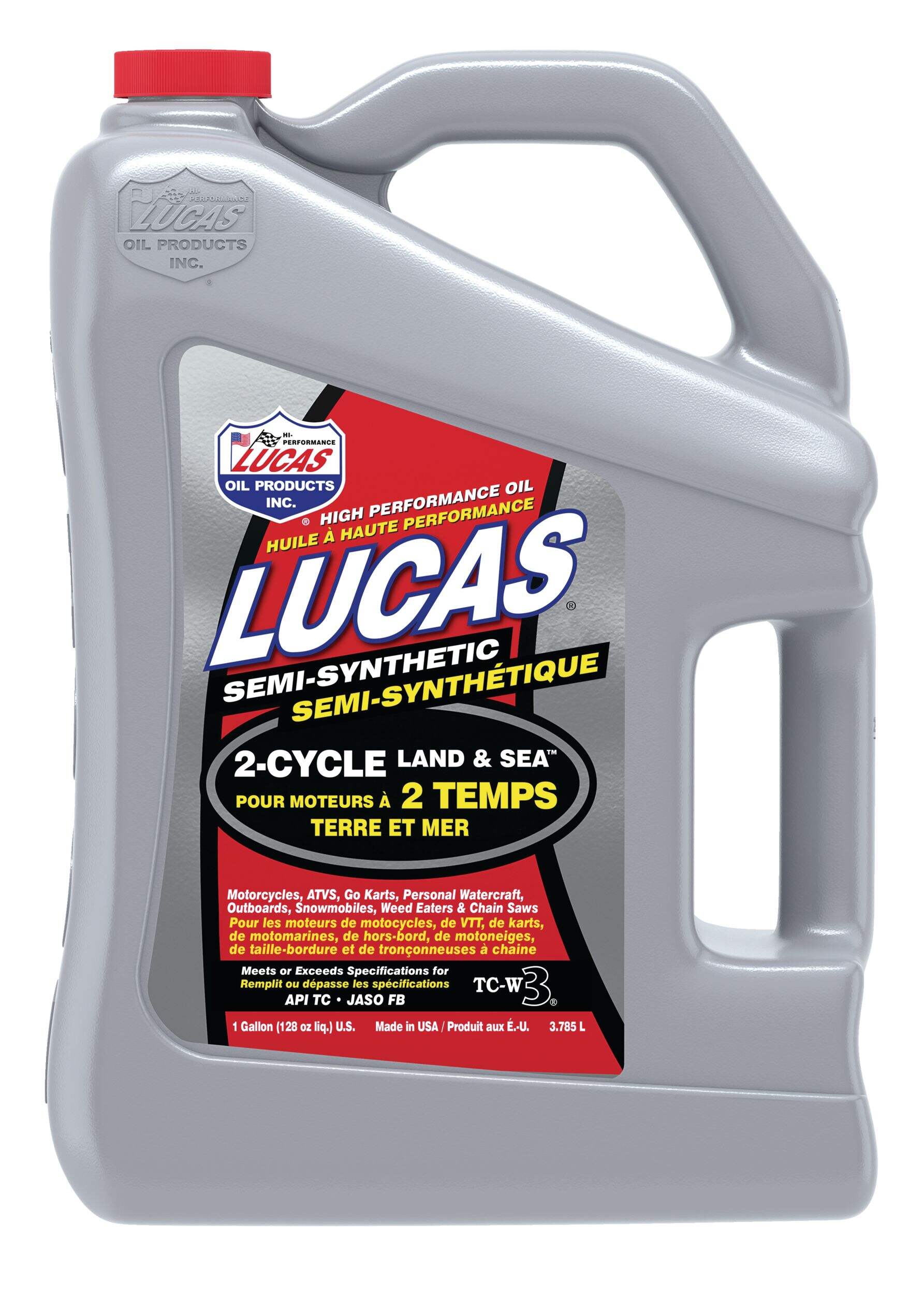 Lucas Oil 2-Stroke Semi-Synthetic Land & Sea Oil, 3.87-L Front_Flat