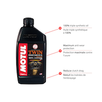 Huile pour carter de chaîne principal Motul Twin, 1 L Front_Flat