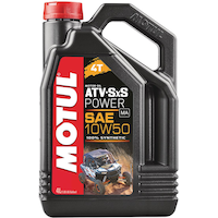 Motul 4-Stroke Synthetic ATV/UTV Oil 10W50, 4-L