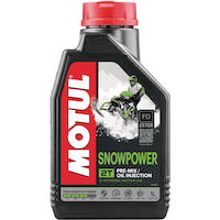 Motul Snowpower 2-Stroke 2T Semi-Synthetic Motor Oil, 1-L