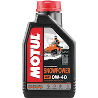 Motul Snowpower 4-Stroke 4T Synthetic Motor Oil 0W40, 1-L