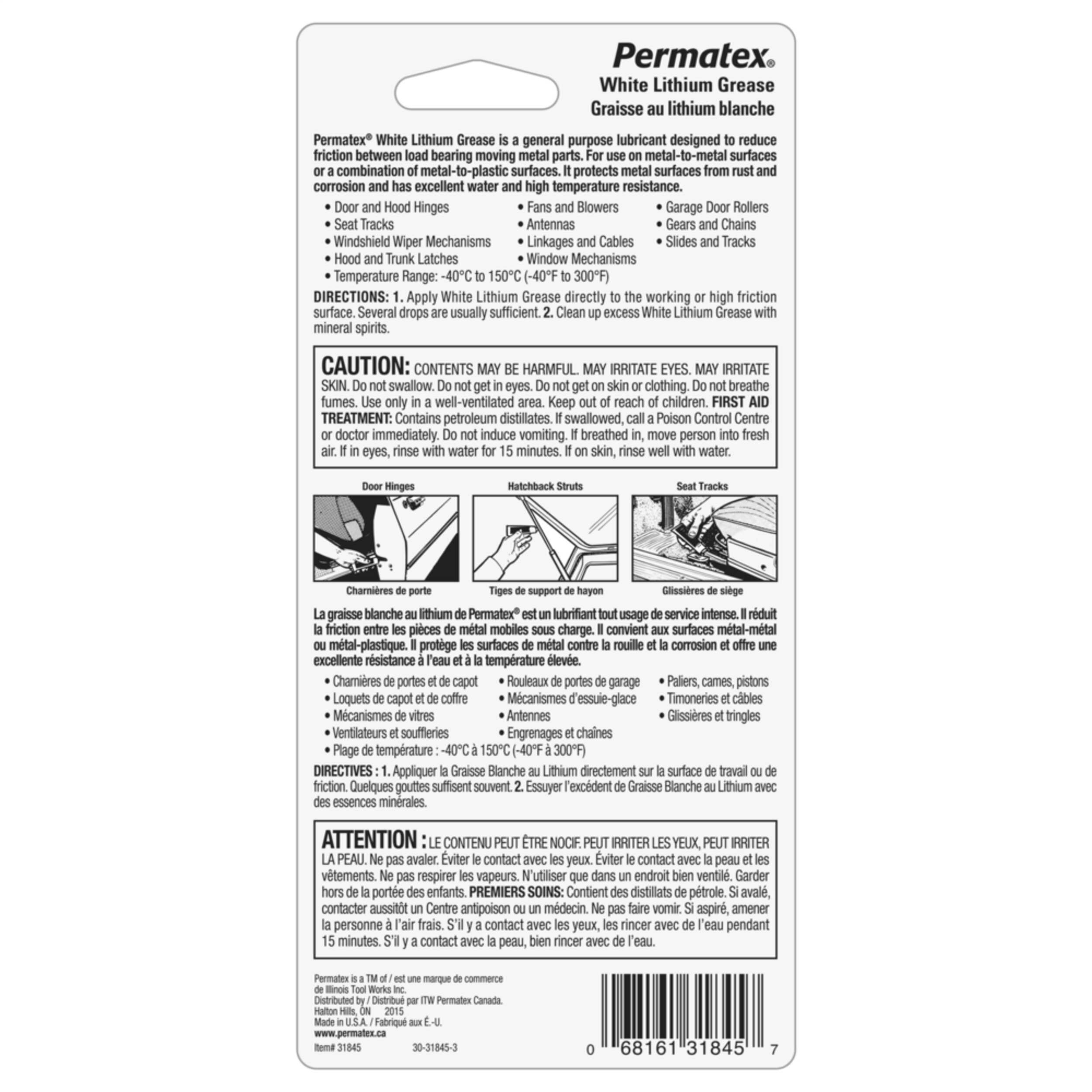 Permatex White Lithium Grease, 44mL Canadian Tire