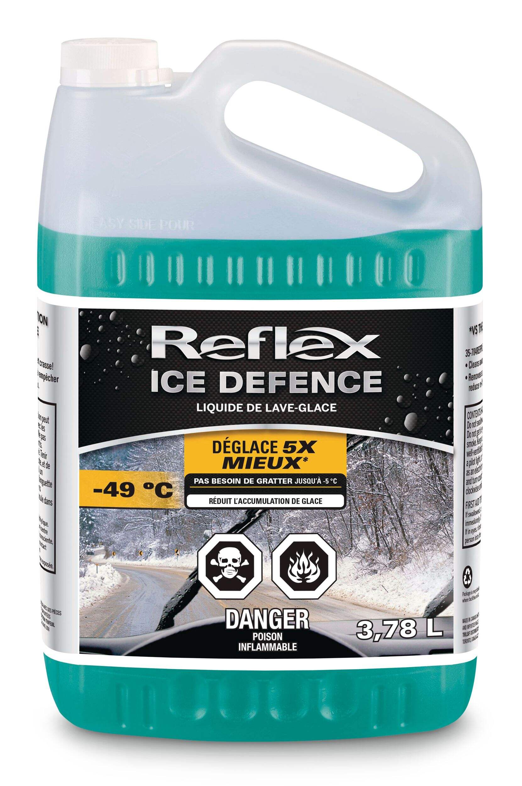 Liquide de lave-glace Reflex WinterFx, -49 °C, 3,78 L Front_Flat