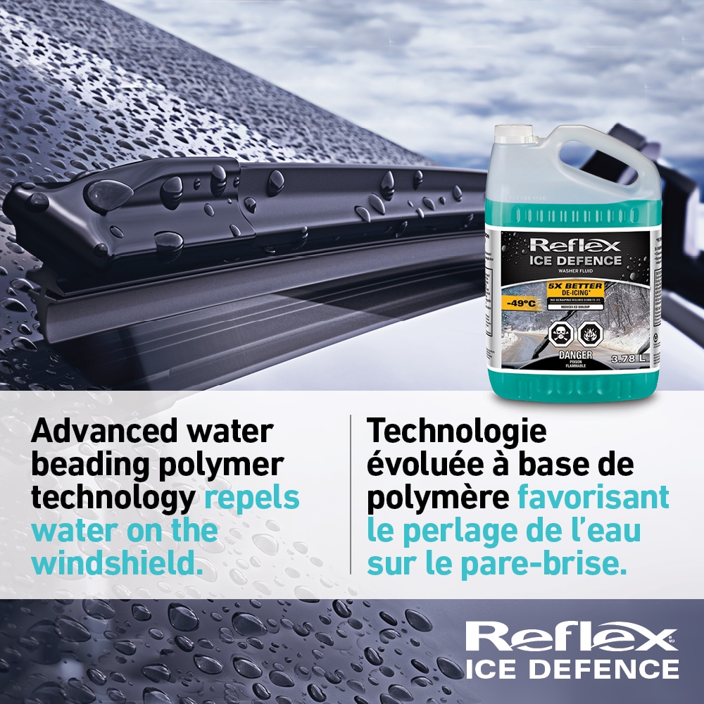 Reflex Ice Defence Windshield Washer Fluid, 49°C, 3.78L Canadian Tire