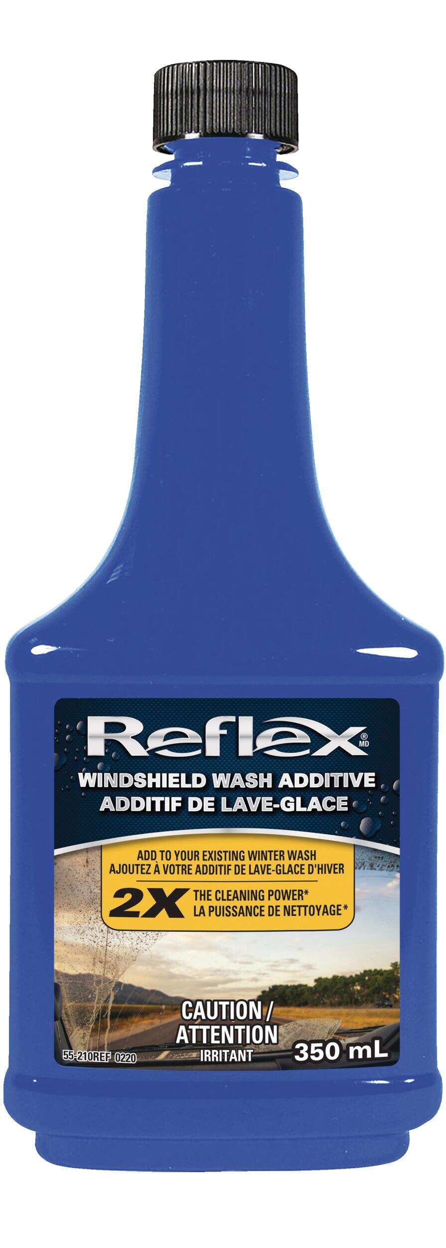 Reflex Windshield Washer Additive/Fluid Booster, 350mL Front_Flat