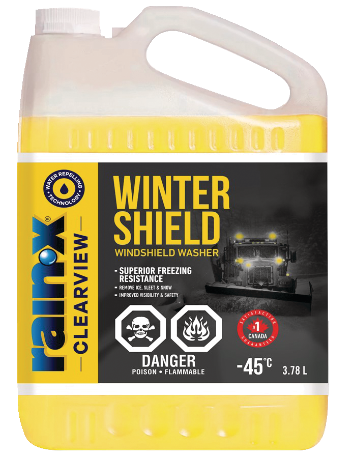 RainX ClearView Winter Shield Windshield Washer Fluid, 45°C, 3.78L