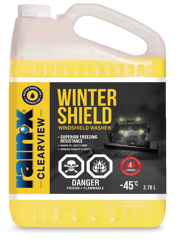 RainX ClearView Winter Shield Windshield Washer Fluid, 45°C, 3.78L