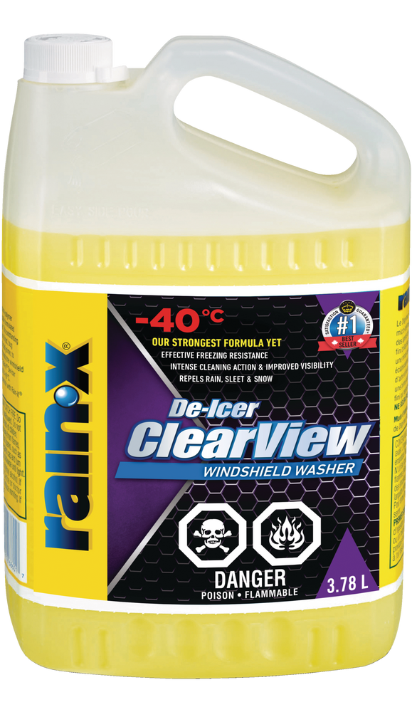 RainX ClearView DeIcer Windshield Washer Fluid, 3.78 L, 40°C Canadian Tire