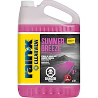 RainX Clearview Summer Breeze Windshield Washer Fluid, 0°C, 3.78-L Front_Flat