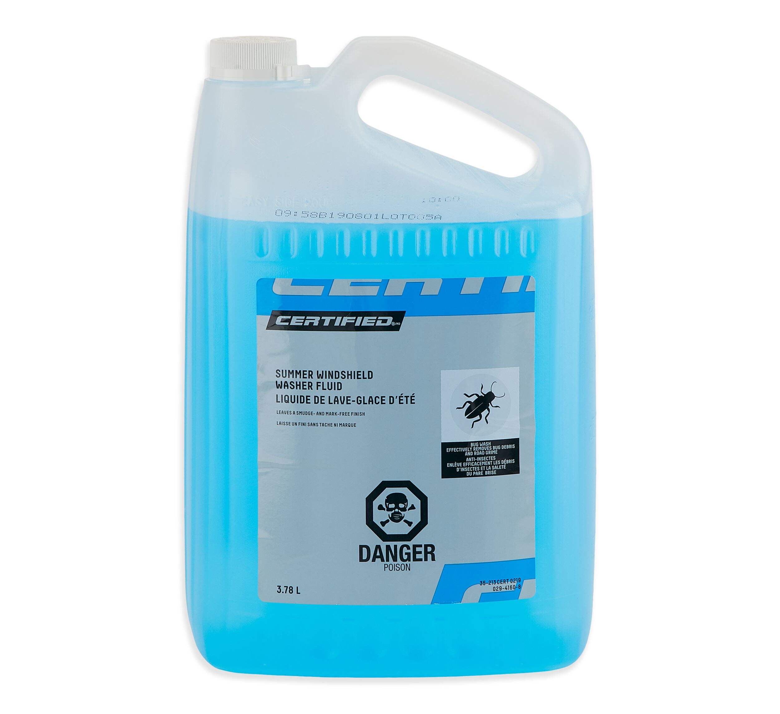 Certified Summer Windshield Washer Fluid , 3.78 L Front_Flat