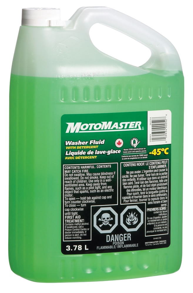 MotoMaster Winter Windshield Washer Fluid 45°C, 3.78L Canadian Tire