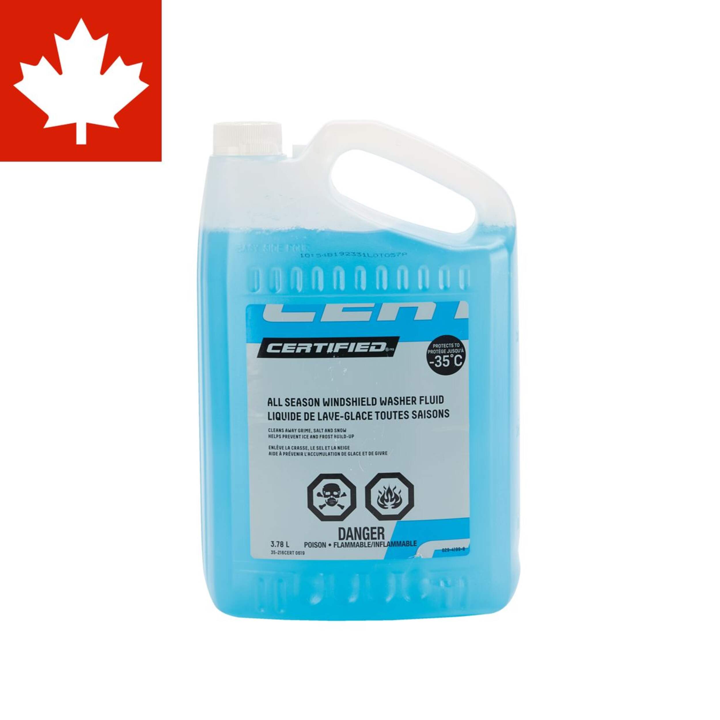 Liquide de lave-glace toute saison Certified, -35 °C, 3,78 L Front_Flat