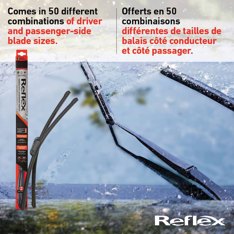 Reflex Perfect Fit Wiper Blades, 2pk Canadian Tire