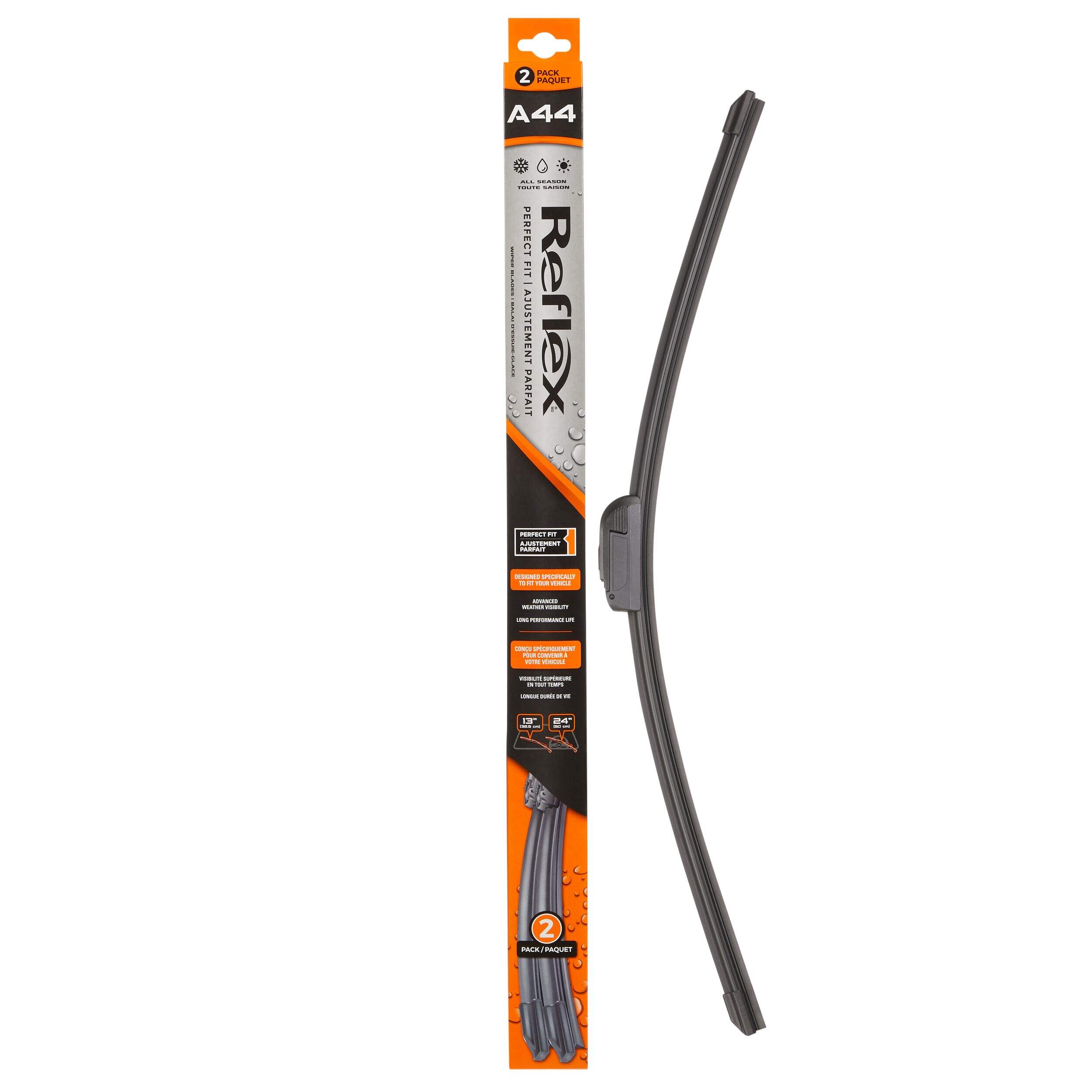 A44 WIPER BLADE 2PK