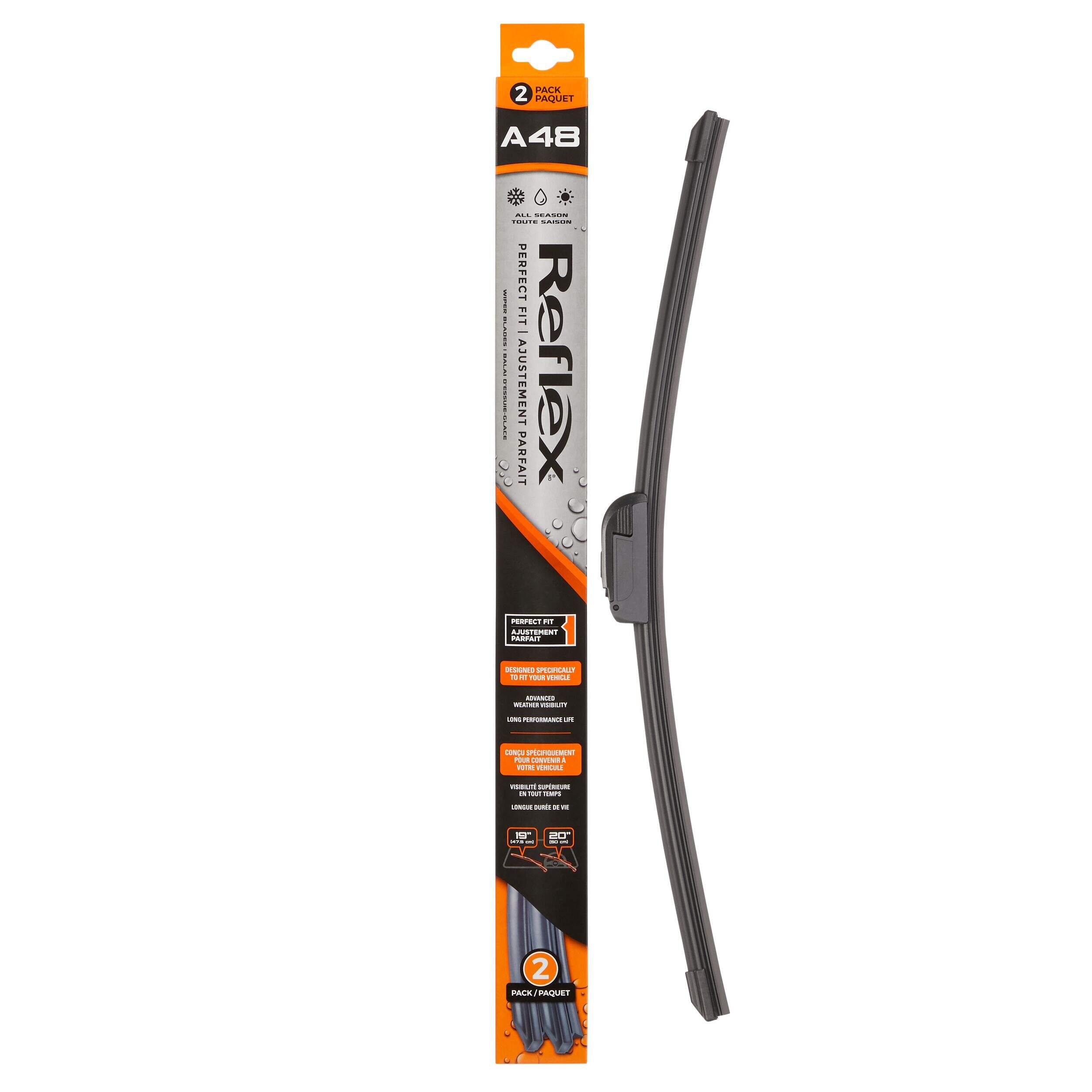 A48 WIPER BLADE 2PK