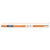 NuVue Fiberglass Reflective Driveway Marker Pole, Orange, 46-in, 30-pk Overhead_Flat
