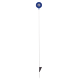 NuVue Fiberglass Reflective Driveway Marker, Heavy-Duty, Blue/White, 46-in Front_Flat