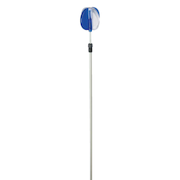 NuVue Telescopic Fiberglass Reflective Driveway Marker, Expandable, Blue/White, 46-in to 72-in Front_Elevated