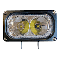 Alpena LEDRover 12-24V Auxiliary LED Light Pod/Utility Light, Universal Fit, 2-pk Front_Flat