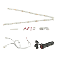 Alpena Max 12V LED Light Strip Kit, Waterproof, Blue, 24-in Composite_or_Mixed
