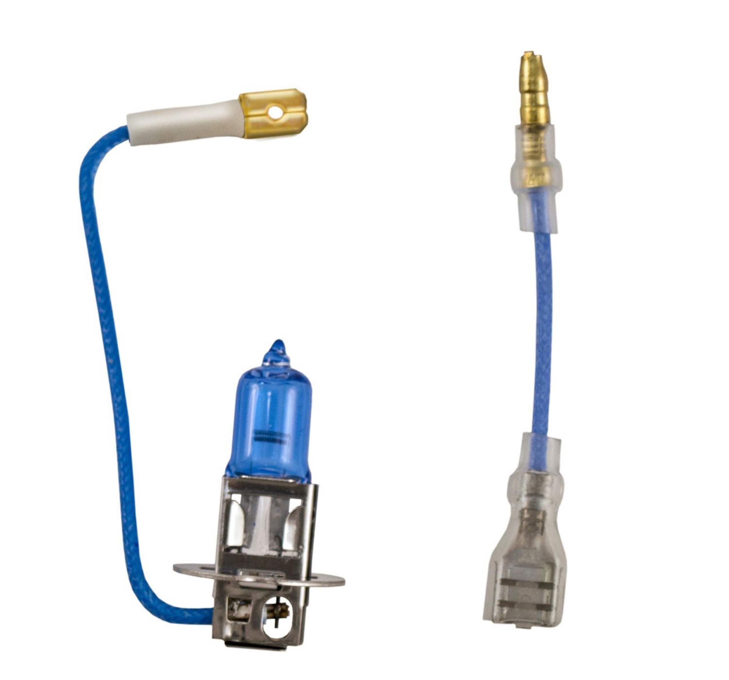 Auto 55W H3 Bulb with Bullet Connector, Blue Composite_or_Mixed