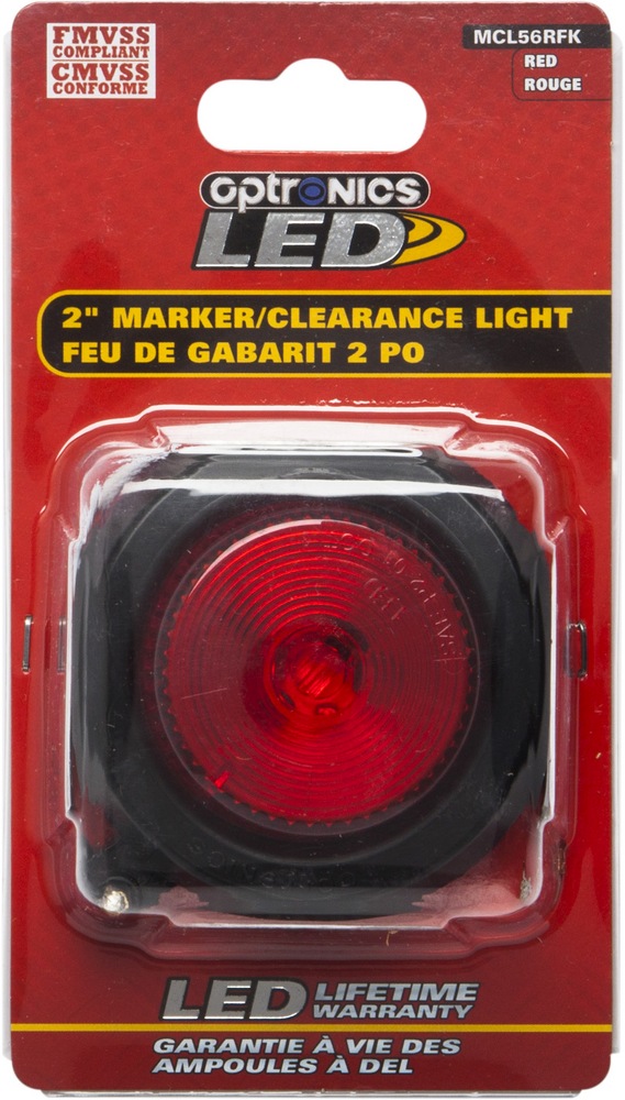 Optronics LED Side Marker Kit, Red, 2in Canadian Tire