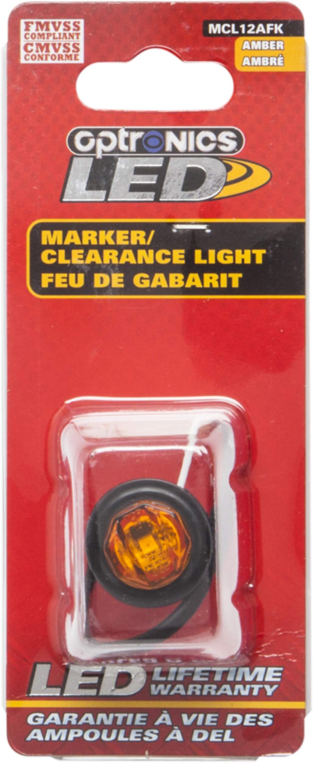 Optronics LED Penny Side Clearance/Marker Light, Amber Front_Flat